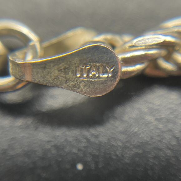 Italy Sterling Silver 925 3mm Rope Chain Simple Minimalist Bracelet 6.75" - Picture 5 of 7